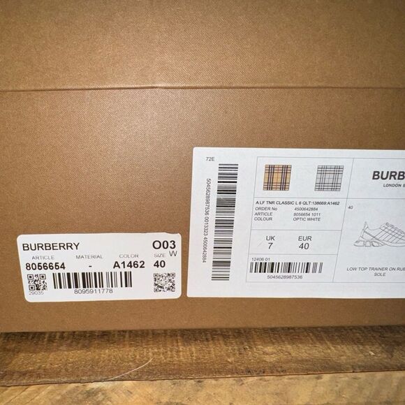 Burberry Leather Sneakers - Picture 11 of 12